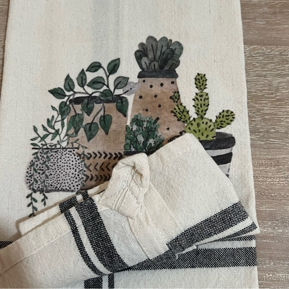 Boho Cactus Kitchen Hand Towel - Picture 2 of 6